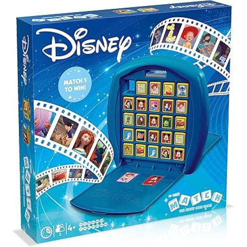 Top Trumps Match Game Disney - Family Board Games for Kids and Adults - Matching Game and Memory Game - Fun Two Player Kids Games - Memories and Learning, Board Games for Kids 4 and up