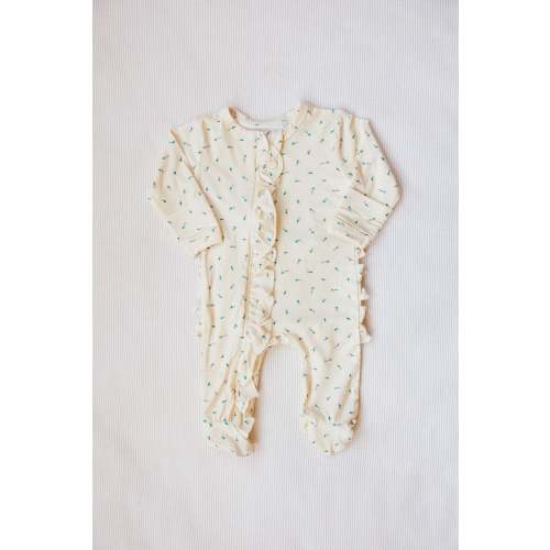 Pretty Petals Ruffled Footie – Bella Berry Designs
