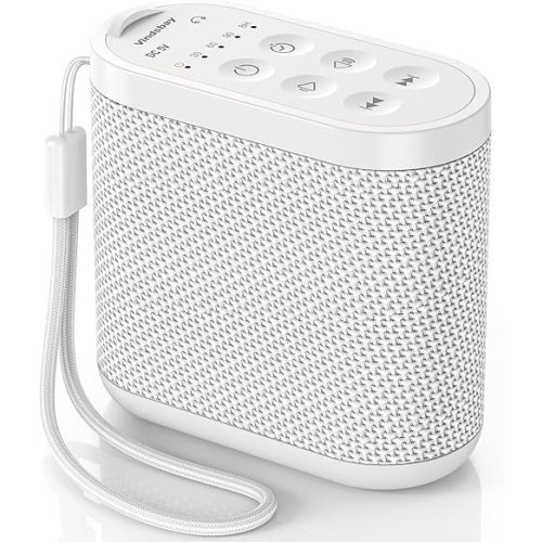 Loud Portable Travel Sound Machine for Adults, Baby - White Noise Machine:Rechargeable Battery, Headphone Jack, 21 Sounds, Sleep Timer - Noise Machine for Sleeping, Office Privacy & Noise Canceling