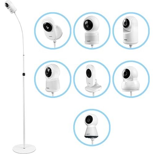 Universal Adjustable Floor Stand Holder Mount for VTech VM5463/VM350/VM320/RM5764HD/RM5864HD/ RM7764HD/RM7764-2HD/VM5254/Advanced HQ Max /VM923/924/VM819/VM3252 RM7754HD/ RM5754/ RM5854（White）