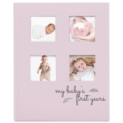 KeaBabies Sketch Baby Memory Book, Baby Books for New Parents, Milestone Journal, 66 Pages Baby Scrapbook for Girl, Boy (Mist Pink)