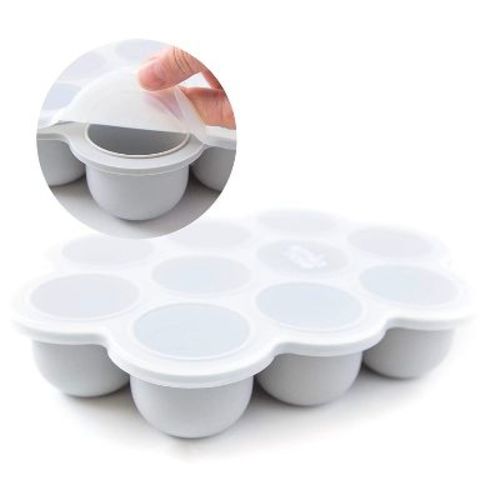 Simka Rose Silicone Food Freezer Tray 10pc - Grey
