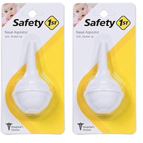 Safety 1st Newborn Nasal Aspirator, White, One Size (Pack of 2)