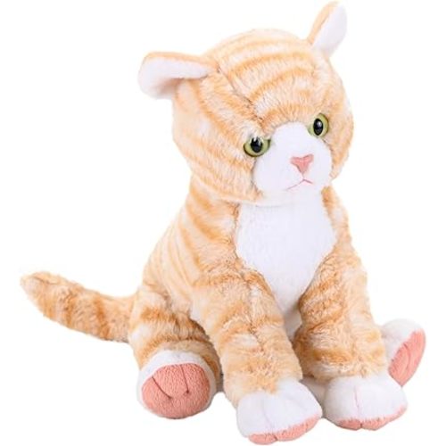 Wild Republic Cuddlekins Orange Tabby Cat, Stuffed Animal, 12 Inches, Plush Toy, Fill is Spun Recycled Water Bottles