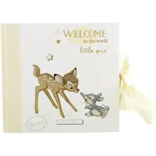 Welcome to the World Little One Bambi Album with Ribbon - 50 Pictures - Officially Licensed