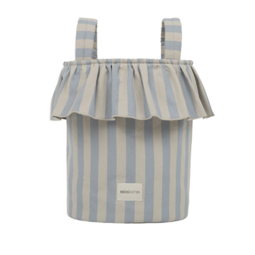 Basket Rayas - Blue + Sand · Minicoton