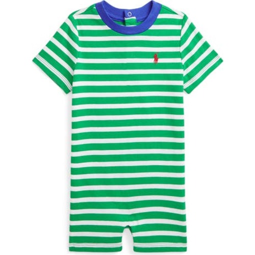 Stripe Cotton Romper, 12M
