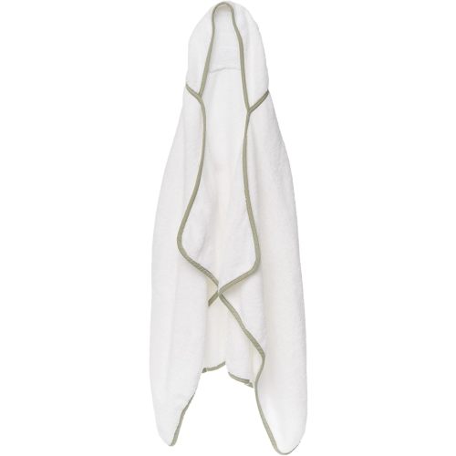 Lalo The Hooded Towel - 100% Organic Cotton, Soft on Sensitive Skin, Cozy & Absorbent, Machine Washable Baby Hooded Bath Towel - Sage
