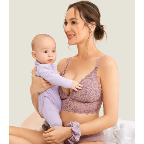 Lace Plunge Nursing Bralette