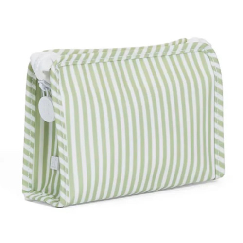 TRVL Small Roadie Pouch- Sage Stripe