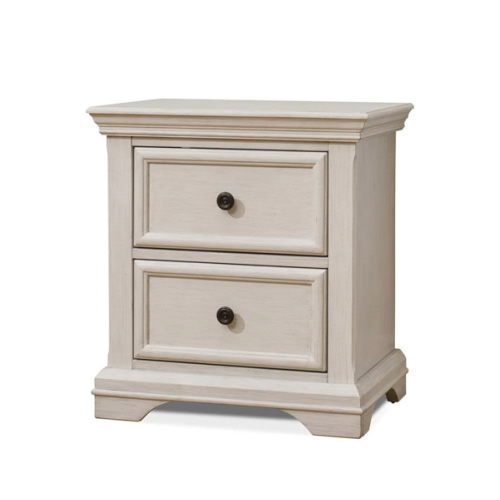 Fawn Baby Glacier Nightstand in Brushed Ivory