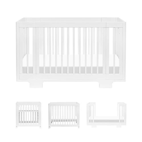 Babyletto Yuzu 8-in-1 Convertible All-Stages® Crib - Conversion Kits for Bassinet, Midi Baby Crib to Toddler Bed, Daybed, Full-Size Crib & Baby Bed - Portable & Adjustable - GREENGUARD Gold Certified