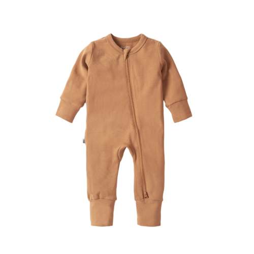2-Way Zip Romper - Caramel