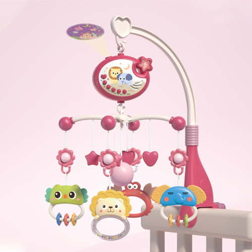 Baby Crib Mobile with Music and Lights, Mobile for Crib with Remote Control, Timing, Sky Projection Features, Baby Crib Toys for Boys Girls, 2 Colors