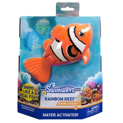 Swimways Rainbow Reef Fish, Swim Shady: Dive Pool Toy for Kids Aged 5+
