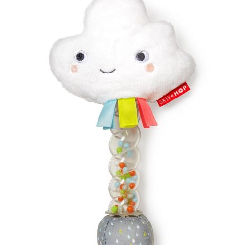 Multi Silver Lining Cloud Rainstick Rattle | skiphop.com