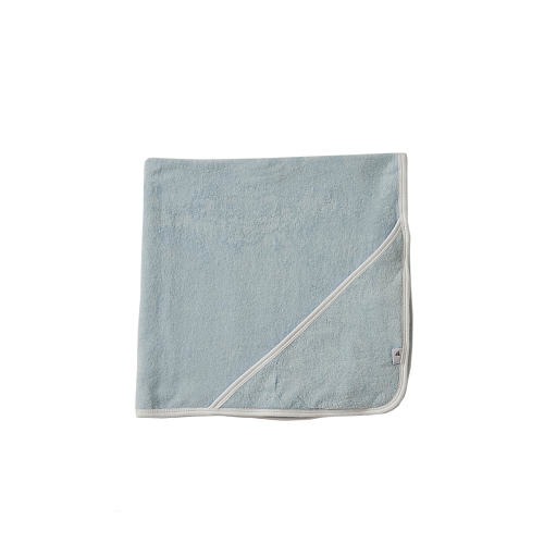 Burt's Bees Baby Knit Terry Single Ply Hooded Towel - Sky