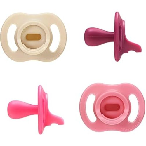 Tommee Tippee Ultra-Light StayPut Pacifier, One-Piece Silicone Design, 6-18m, 4 Pack