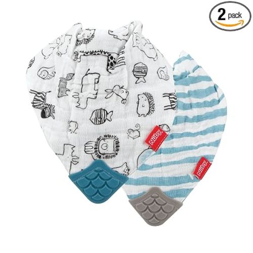 Nuby 100% Natural Cotton Muslin Bib