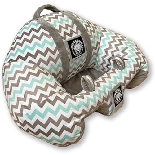 The Original Hugaboo Infant Sitting Chair | 2nd Edition | Blue Chevron