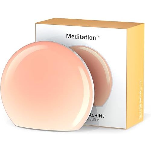 Meditation White Noise Sound Machine with 30 Soothing Sounds 12 Colors Night Light 10 Brightness Levels 32-Level Volume Control 4 Timers and Memory Function Sleep Machine for Baby Kids Adults (White)