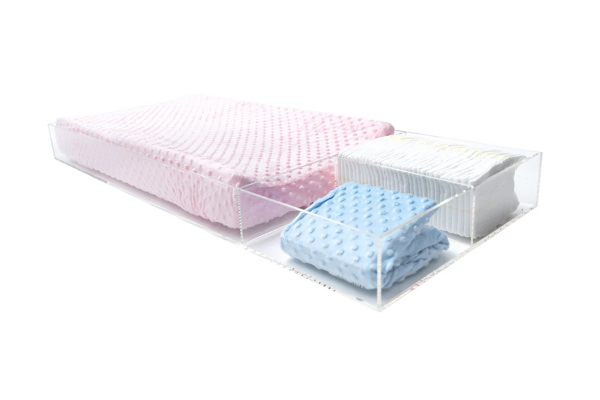 LELLOBABY™ - 6mm Thick Premier Edition Acrylic Diaper Changing Tray PL