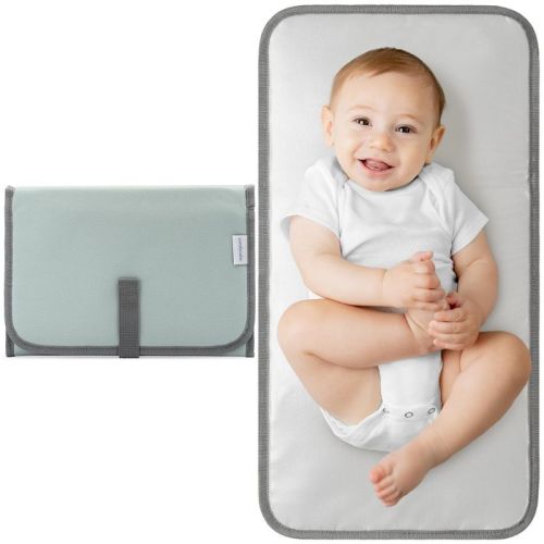 Portable Diaper Changing Pads for Newborn Girl & boy, Compact by Comfy Cubs (Earth Green, Compact)