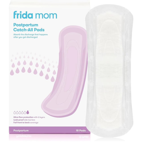Frida Mom Postpartum Pads, Leak Proof Feminine Care Maxi Pads, 6 Layers of Protection for Maximum Absorbency (18ct)