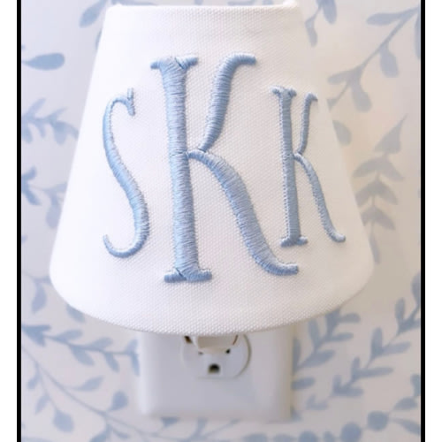 MADE TO ORDER Vienna Monogrammed Night Light (other colors available for monogram)