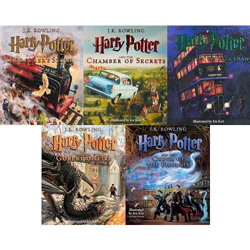Harry Potter Illustrated Collection 1-5 Hardcover – January 1, 2022