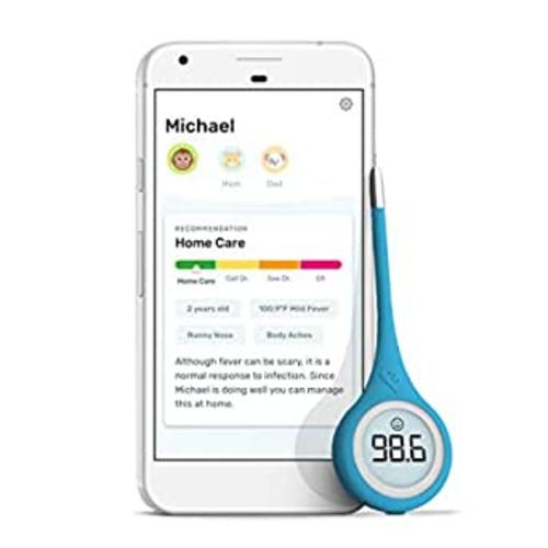 Kinsa QuickCare Smart Thermometer for Fever - Digital Medical Baby, Kid and Adult Termometro - Accurate, Fast, FDA Cleared Thermometer for Oral, Armpit or Rectal Temperature Reading : Health & Household