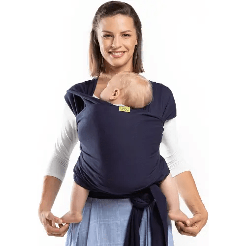 Boba Baby Wrap Carrier - Original Baby Carrier Wrap Sling for Newborns - Baby Wearing Essentials - Newborn Wrap Swaddle Holder, Newborn to Toddler Infant Sling (Navy Blue)