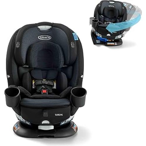 Turn2Me 3-in-1 Convertible Car Seat, Cambridge, Featuring Headrest and Harness Adjust, Easy Installation and Steel Reinforced Frame