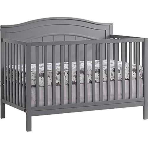 Oxford Baby Nolan 4-in-1 Convertible Crib, Dove Gray, GreenGuard Gold Certified