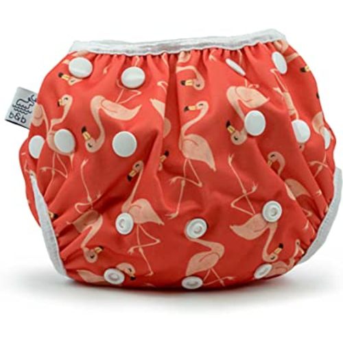 Reusable Baby Swim Diapers (Sizes N–5) – Adjustable, Easy-Wash Nageuret Reusable Swim Diaper Kids Soft, Breathable, Waterproof Swim Wear for Baby & Newborn! (Sea Friends)