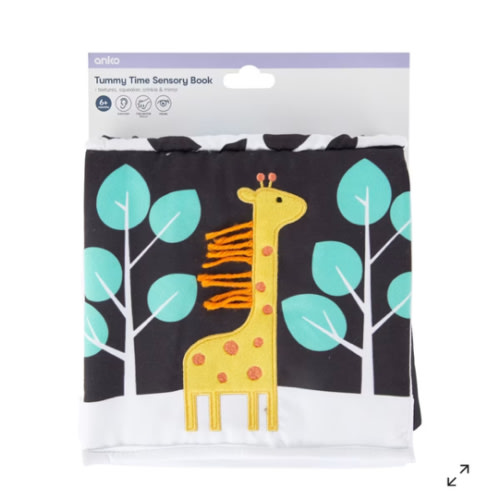 Tummy Time Sensory Book