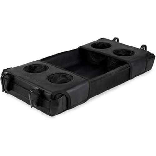 WONDERFOLD Flex Snack Tray for W4 Stroller Wagon with Convertible Cup Holders & Adjustable Sidewalls to Maximize Space, Easy to Install, Easy to Clean