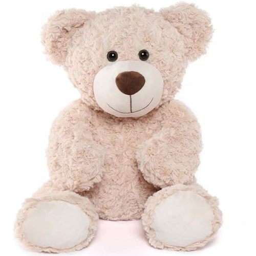 Tezituor Brown Beige Teddy Bear Stuffed Animal - 24 inches Teddy Bear Plush Toy for Boys and Girls