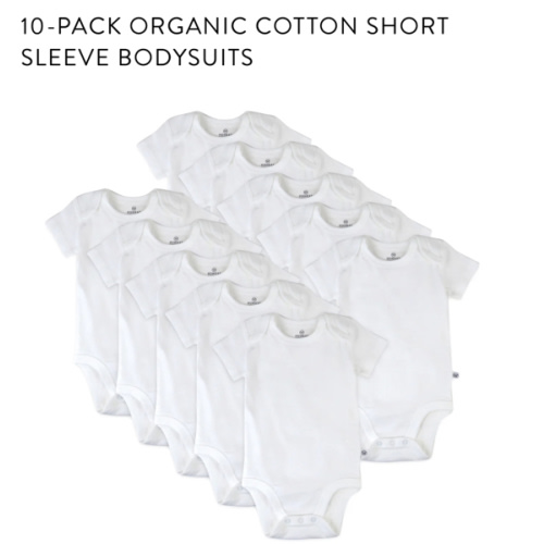 10-Pack Organic Cotton Short Sleeve Bodysuits | Honest Baby Clothing