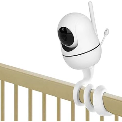 Amazon.com: iTODOS Baby Monitor Mount Compatible with HelloBaby HB65/HB66/HB248,ANMEATE SM935E Baby Monitor Camera, Versatile Twist Mount Without Tools or Wall Damage -White : Baby