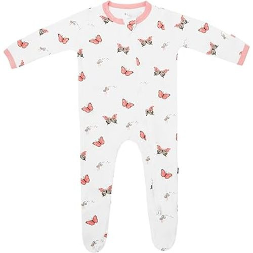 KYTE BABY Unisex Zipper Closure Footies, Rayon Made From Bamboo, 0-24 Months
