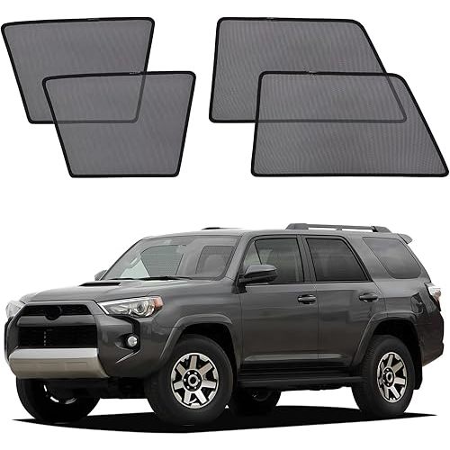 XCBYT Car Window Shades for 2011-2023 4Runner Sun Shade for Car Baby Side Window with Breathable Mesh Blocking 99% UV Glare and Privacy Protection Safe Driving for Napping, Camping, Dressing (4 PCS)
