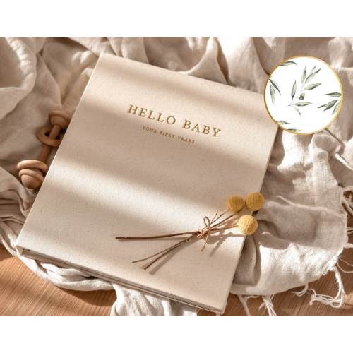 Unisex Baby Memory Book (USA) - Photo Keepsake to Record Milestones & Firsts Gender Neutral