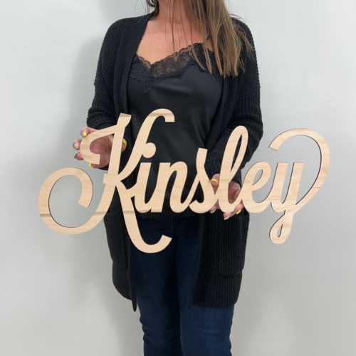Custom Wood Name Sign | Nursery Name Sign | Personalized Name Sign | Wooden Name | Wood Letters | Multiple Fonts| Baby Name Wall Art Decor