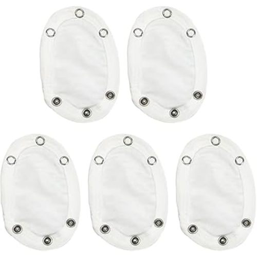 5Pcs White Jumpsuit Diaper Infant Romper Length Extender Bodysuit Snap Button Extended Diaper for Triangle Crotch Bodysuits Clothing