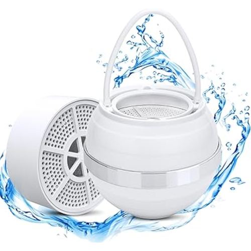 Bath Ball Filter - Premium Bathtub Water Filter for Softer Skin & Hair, Bathtub Filter for Tub Faucet | 2,500 Gal of Filtration | BPA Free | Easy to Install