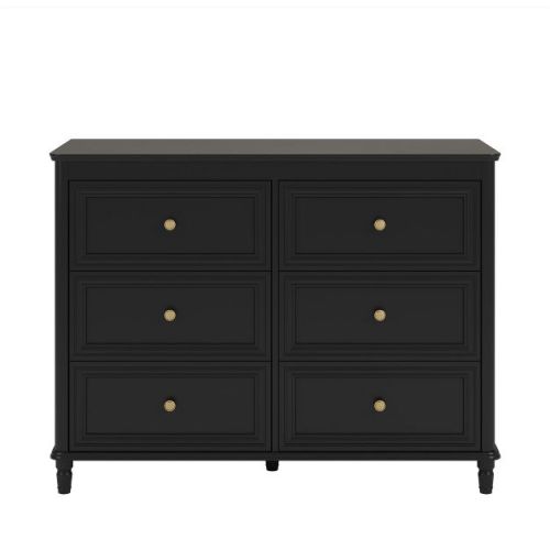 Piper Kids' 6-drawer Dresser, Black