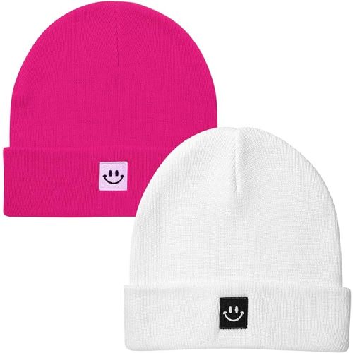 2Pack Baby Beanie Knit Toddler Hat for Girls Boys 0-8 Years