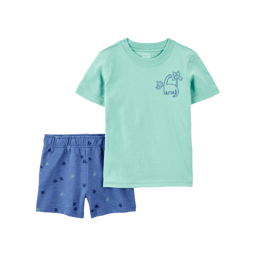Baby 2-Piece Dinosaur Outfit Set - Green/Navy - Carter's | Carter's
