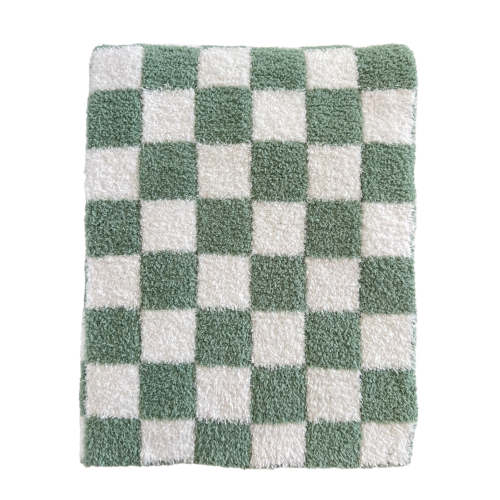 Phufy® Bliss Checkerboard Blanket, Sage
